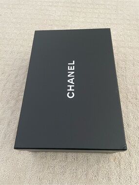CHANEL Black Box with White Logo